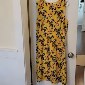 Yellow Floral Women Dress